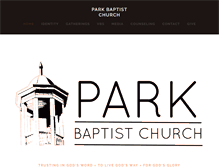 Tablet Screenshot of parkbaptist.org